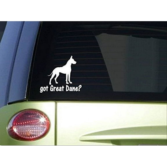 got Great Dane *I746* 6" wide Sticker decal dog