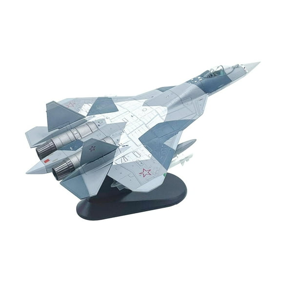 1/100 SCALE SU 57 Fighter High Detailed Diecast Model Airplane Display for Shelf