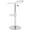 White, variant on Safavieh Chaunda 22.4"-30.9" Chrome Steel Bar Stool in White