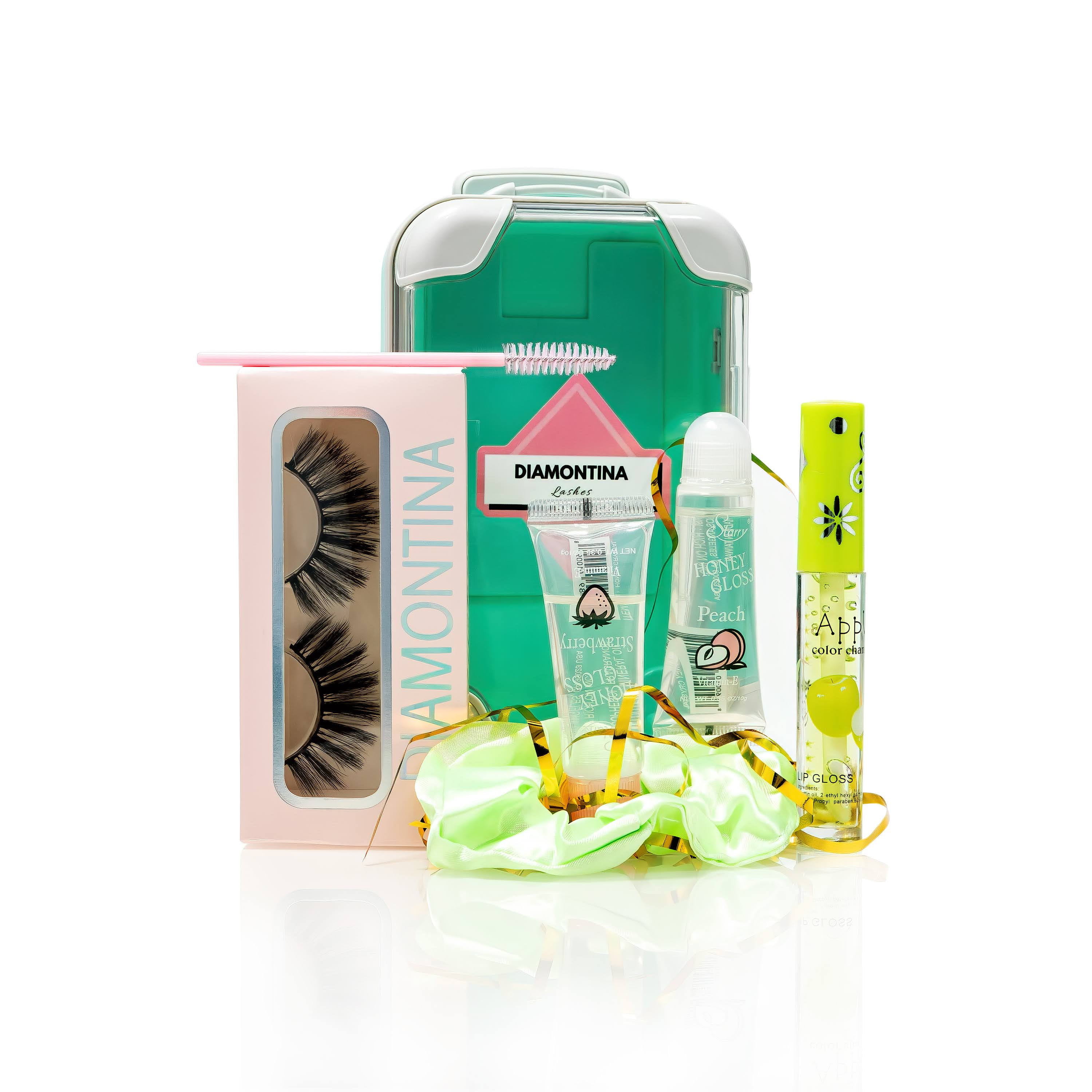 Dollar2Million Cosmetic Set Carry All Makeup Case, Green, Adult & Unisex