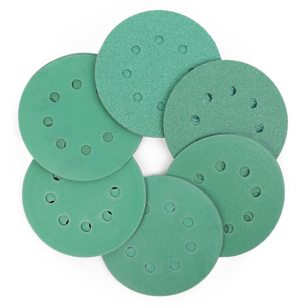5 Inch 8 Hole 30Pcs Wet Dry Sanding Discs 60 80 120 180 220 320 Grit