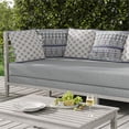thumbnail image 6 of Petal Pathway Indoor/Outdoor Pillow with Removable Cover in White 26x26, 6 of 6