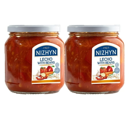 Nizhyn Lecho with Beans, Made from Fresh Ingredients 16.2 oz/460g (Pack of 2)