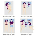 thumbnail image 2 of Gymax 78''x80'' Electric Heated Mattress Pad King Size w/ Overheat Protection, 2 of 10