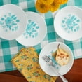 thumbnail image 2 of The Pioneer Woman by Corelle 4-Piece Appetizer Plate Set, Evie, Teal, 2 of 6