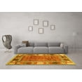 thumbnail image 3 of Ahgly Company Machine Washable Indoor Rectangle Oriental Yellow Modern Area Rugs, 7' x 10', 3 of 4