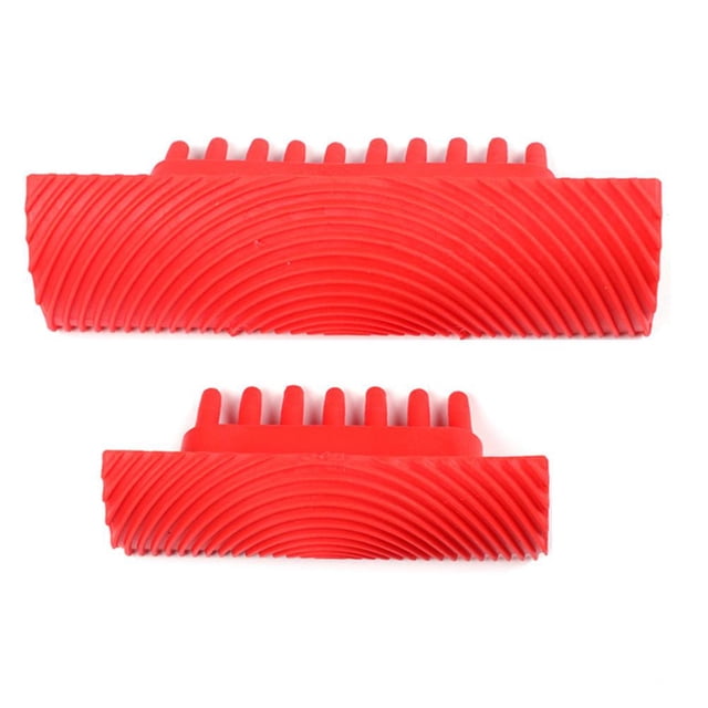 Grano De Madera Pintura De Caucho Herramienta De Grano De Madera Herramienta De Pintura De Caucho Decoración De Pared De Bricolaje Herramienta De Decoración De Diseño De Grano De Madera Para La Yuarrent TO006572-01