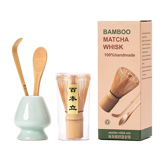 100% Handmade Bamboo Matcha Whisk (Chasen), Traditional Japanese Tea Ceremony Tool for Frothing & Blending