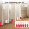 thumbnail image 3 of 24 Pcs Curtain Weights, Waterproof Magnetic Curtain Weights, Weighted Magnets for, Shower Curtain, Garden Flag, Tablecloth (Red+White), 3 of 10