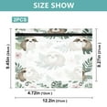 thumbnail image 3 of Wobogo Cute Cartoon Sloth Pattern with Tropical Leaves A4 Size Clear Polyester File Pocket Set of 2 Zipper Home Work Office Organizer, 3 of 7