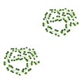 thumbnail image 3 of Cateissary Guirnalda de plantas artificiales flexibles para interiores, para oficina, Hotel, restaurante, vid falsa, vacaciones, banquete, Type3 NO3, 3 of 6