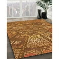 thumbnail image 3 of Ahgly Company Machine Washable Indoor Rectangle Transitional Orange Area Rugs, 8' x 12', 3 of 7