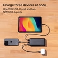 thumbnail image 3 of mophie 20k Portable Power Bank and Portable Charger - USB-A and USB-C Inputs -Portable Charger Compatible with iPhone, iPad, AirPods, Samsung Galaxy, Pixel & More - Includes Charging Cable – Black, 3 of 11