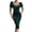 C-Green260, variant on Summer Formal Dresses For Women Wedding Guest Dress Sexy Low Cut Sweetheart Neck Puffy Short Sleeve Velvet Slim Fit Midi Bodycon With Belt Versatile Dresses