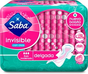 SABA Invisible Alas C10 Saba Bolsa | Walmart en línea
