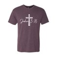 thumbnail image 2 of Wild Bobby John 3:16 Cross Inspirational/Christian Men Premium Tri Blend Tee, Vintage Purple, Medium, 2 of 5