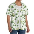 thumbnail image 4 of Vsdgher St Patrick's Day3 Print Men's Wrinkle Free Untucked Cuban Shirt Business Casual Button Down Shirts Short Sleeve Shirt, 4 of 7