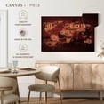 thumbnail image 5 of Elephant Stock Coffee And Tea World Map Wall Art - Horizontal Canvas Wall Art - Living Room Wall Decor - Inspirational And Typography Canvas - Red And Orange Decor - 45" x 30", 5 of 8