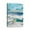 Côte (113), variante sur Art Mural Moderne pour Salle de Bain, 12 X 16 Po - Lever et Coucher de Soleil Abstraits sur le Thème d'Un Océan Bleu pour Décoration Intérieure à Thème Lac de Mer