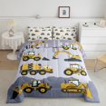 thumbnail image 1 of YST Kids Construction Bedding for Boys Full Tractor Comforter Set Cartoon Truck Car Comforter, 1 of 5