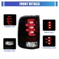 thumbnail image 4 of LED Tail Light Compatible With 2004-2008 Ford F-150 Pickup Truck Styleside Model Driver And Passenger Side Rear Taillight Glossy Black Housing Clear Lens Left + Right Pair Assembly, 4 of 8