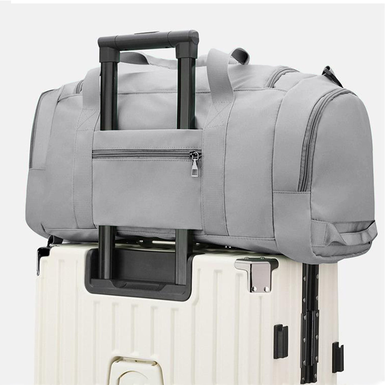 Hyknon Multifunctional Travel Duffle Bag for Women, Large Capacity Short-Distance Travel Bag, Lightweight Wear Sports Fitness Bag, WaterProof Wet Dry Separation Backpack for Fitness Travel, Gray