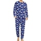 thumbnail image 1 of Pijama de tiburón blanco con silueta de animal para hombre, conjunto de pijama de manga larga moderno de 2 piezas, traje informal con gráficos para uso diario, regalo de cumpleaños, 1 of 5