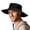 Black, variant on Wide Brim Sun Hat for Men & Women, UPF 50+ UV Protection, Breathable Mesh Boonie Hat with Adjustable Chin Strap, Packable Fishing Hiking Safari Hat, Grey