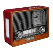 Mikado Mdr-105Bt Wooden Usb- Tf Supported Bluetooth Fm/Am/Sw 8 Band Classic Radio Vintage Nostalgic Radio