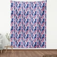 thumbnail image 4 of Ambesonne Geometric Fabric by the Yard Upholstery, Triangle Arrow Circle Art, 10 Yards, Pastel Pink and Ceil Blue, 4 of 5