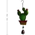 thumbnail image 2 of Campanilla de viento colgante Pintura de color Cactus Campana de hierro Colgante Campanas de viento Adornos de campana de viento antiguos (estilo aleatorio) TUNC Sencillez, 2 of 5
