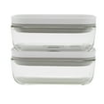thumbnail image 3 of ZWILLING Fresh & Save 2-Piece Small Glass Vacuum Sealer Food Storage Containers with Airtight Lids, 3 of 6