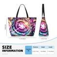 thumbnail image 3 of Lsque Geometry Dash Beach Travel Bag - Water-Resistant, Large Capacity Lightweight Tote with 7 Pockets for Women and Men - Perfect for Beach, Pool, Gym, and Travel, 3 of 6