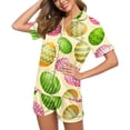 thumbnail image 4 of SDNall Ensemble de Pyjama Décontracté pour Femmes Imprimé de Pâques et Pantalon à Manches Courtes avec Poches, Ensemble de Pyjama pour Femmes, 4 of 7