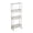 White #4tier, variant on Rolling Storage trolley with Wheels, 3 Tier function trolley synthetic Shelf Organizer for Kitchen Bathroom Bedroom, Small Space Mobile Shelf Unit with Lockable Casters and Side Hooks