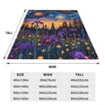 thumbnail image 3 of Vsdgher Cosmic Irises At Twilight Ultra-Soft Micro flannel Blanket Throw Blankets for Couch Sofa, Bed (4 sizes)-80"x60", 3 of 7