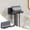 Grey, variant on Wall Mounted Hair Dryer Rack Holder, No Drilling Bathroom Blow Dryer Organizer with Cord Management for Beauty Accessories(Grey,One Size)