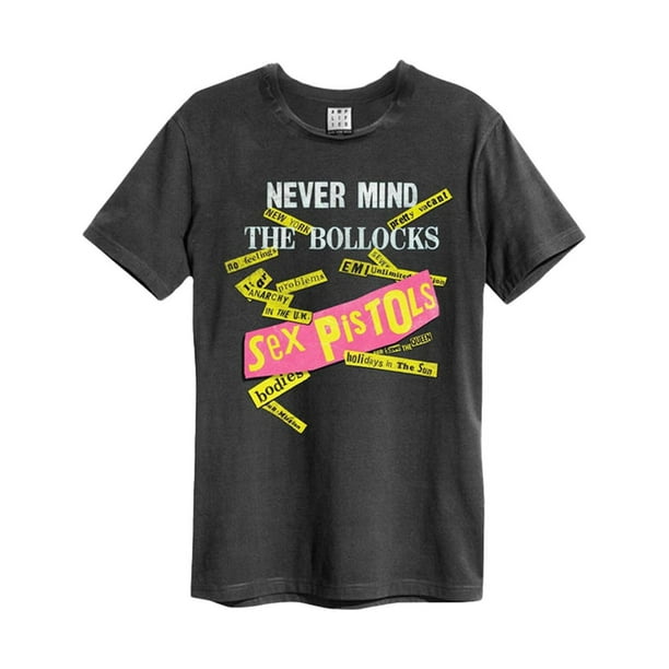 Amplified - Camiseta Never Mind The Bollocks Sex Pistols para Adultos Unisex (Carbón)