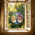 thumbnail image 3 of Stained Glass Suncatcher Colorful Acrylic Window Hanging, Summer Light Catcher Ornament for Nature Lovers, Sun Catchers for Window Decor, Glass Art​, B, 3 of 9