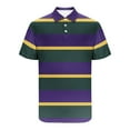 thumbnail image 2 of Fnnxeal Mens Polo Shirts, Collared Casual Big and Tall Shirt Summer Purple Polo Shirts for Men Size 2XL, 2 of 4