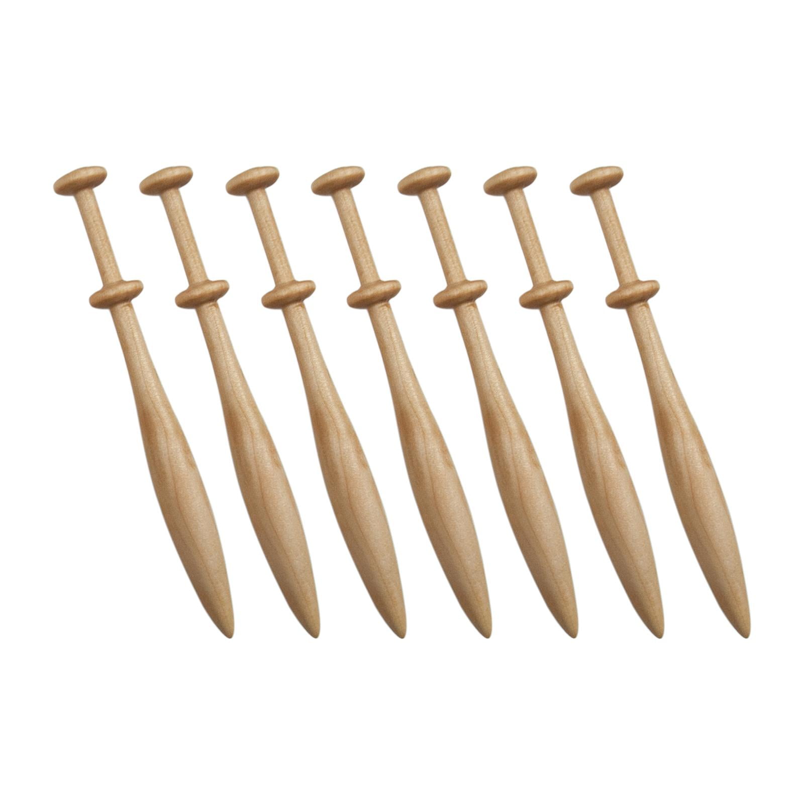 Abbraccia 7Pcs Lace Bobbins Weaving Tools Practical Weaving Supplies Adult Lace Making Hand Knitting Tools for Scarves Gloves Shoes