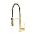 thumbnail image 4 of Nouvet Single Handle, Pull-Down Kitchen Faucet in Brushed Gold, 4 of 11