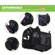 thumbnail image 3 of Bolsa Transportín para Gatos Cachorros Mochila Extensible para Perros Pequeños con Colchón de Felpa Extraíble, Red Transpirable, Espaciosa, Plegable, para Viajes en Tren/Coche/Restaurante/Avión, Gris, 3 of 5