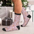 thumbnail image 7 of Rocae Seafood for Adult Socks Casual Athletic Stretchy Loose Socks for Women Men Non-Slip Middle Tube Socks, 7 of 7