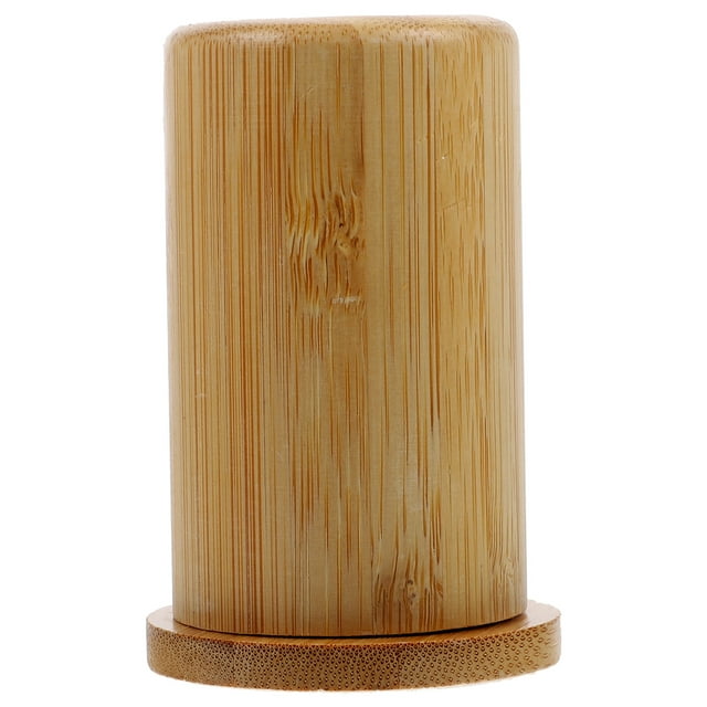 MasteelfCA Bamboo Wooden Toothpick Holder Carving Toothpick Box Carrier