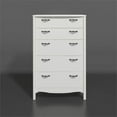 thumbnail image 3 of Pemberly Row 5 Drawer Chest in White, 3 of 12