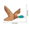 thumbnail image 3 of 1 Pcs Wooden Ducks Wall Decor for Bedroom Rustic Farm Carved Wood Wall Art for Room Kitchen Office,L, 3 of 6