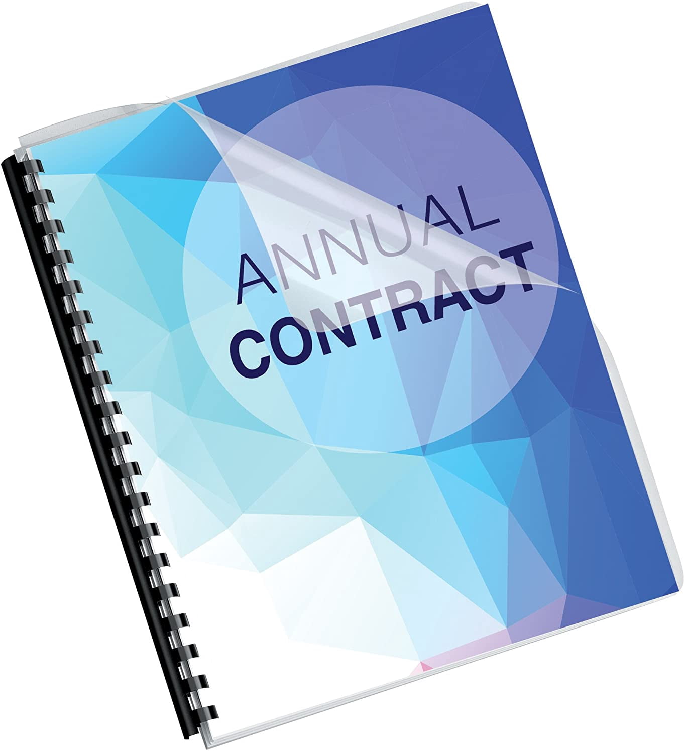 Transparent PVC binding covers, extra-large size, pack of 100