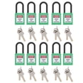 thumbnail image 2 of 10ensemble Cadenas de Sécurité Ingénierie Cadenas Isolé 38mm/1.5 Po Verrouillage de Sécurité Nylon Cadenas de Sécurité Verrouillage d'Isolation Adapté pour Applications de Verrouillage Intérieur et Extérieur, 2 of 7