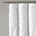 thumbnail image 2 of Lush Decor Bayview Textured Shower Curtain, 72x72, Bleach White, Single, 2 of 7